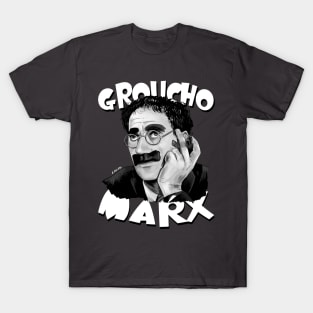 Groucho Marx Illustration by Burro T-Shirt